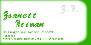 zsanett neiman business card